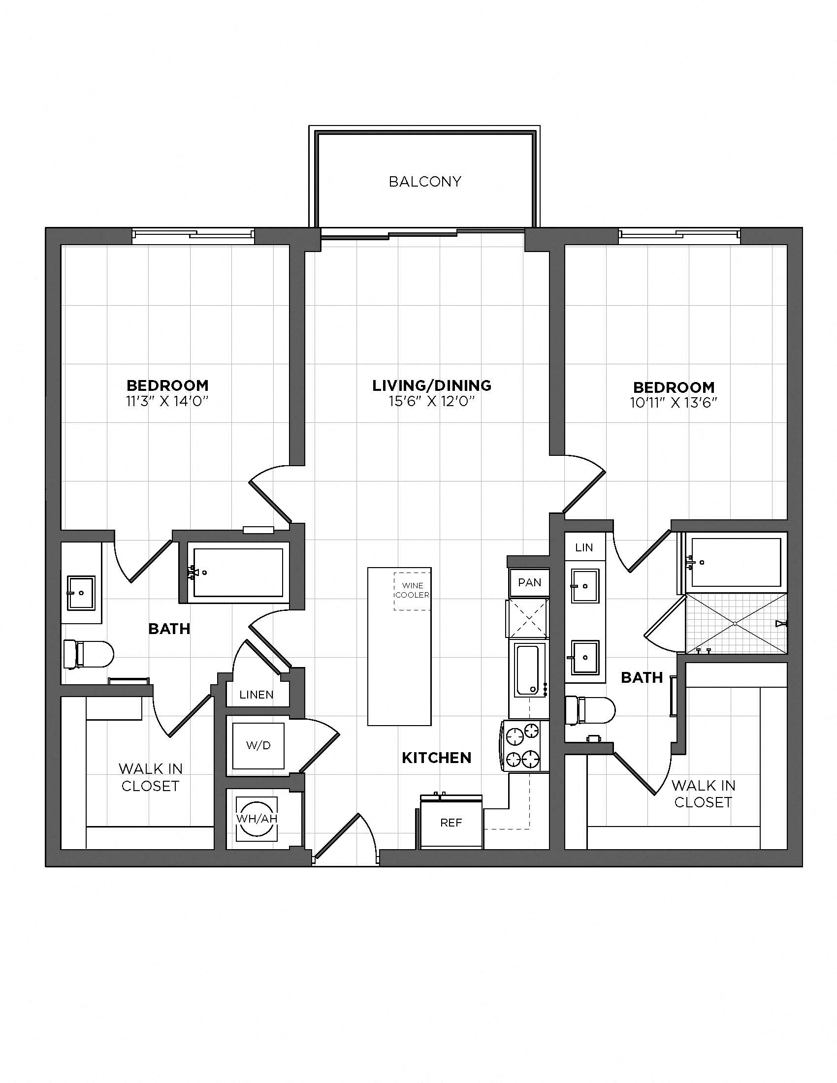 Floor Plan Image of Apartment Apt 3509